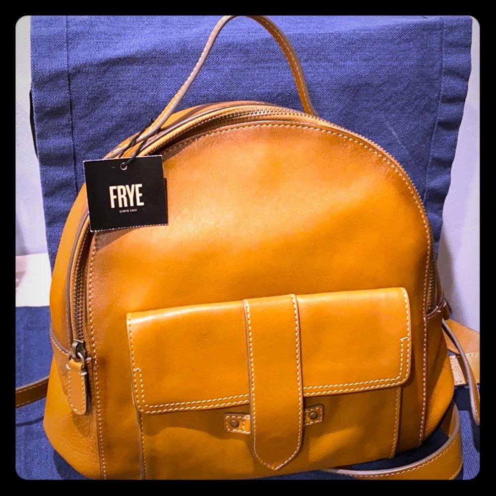 Frye Leather Backpack-Olivia